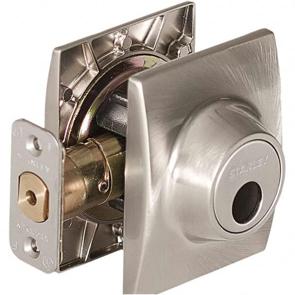 Stanley - Deadbolts Type: Single Cylinder Door Thickness Range: 1-3/8 - 1-3/4 - Caliber Tooling