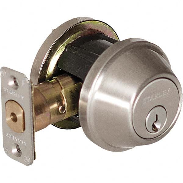 Stanley - Deadbolts Type: Single Cylinder Door Thickness Range: 1-3/8 - 1-3/4 - Caliber Tooling