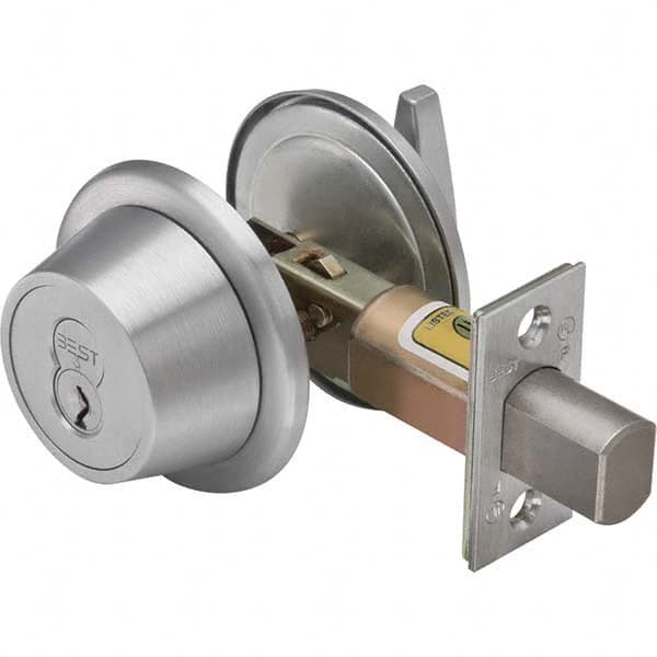 Best - Deadbolts Type: Single Cylinder Door Thickness Range: 1-3/8-2 - Caliber Tooling