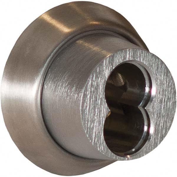 6, 7 Pin Best I/C Core Mortise Cylinder Brass, Satin Chrome Finish