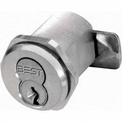 6, 7 Pin Best I/C Core Mortise Cylinder Steel & Brass, Satin Chrome Finish