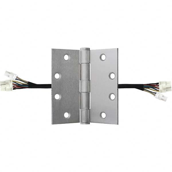 Stanley - 4-1/2" Long x 4-1/2" Wide Grade 1 Steel Full Mortise, Concealed Electric Commercial Hinge - Caliber Tooling