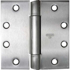 Stanley - 4-1/2" Long x 4-1/2" Wide Grade 1 Steel Full Mortise Ball Bearing Commercial Hinge - Caliber Tooling