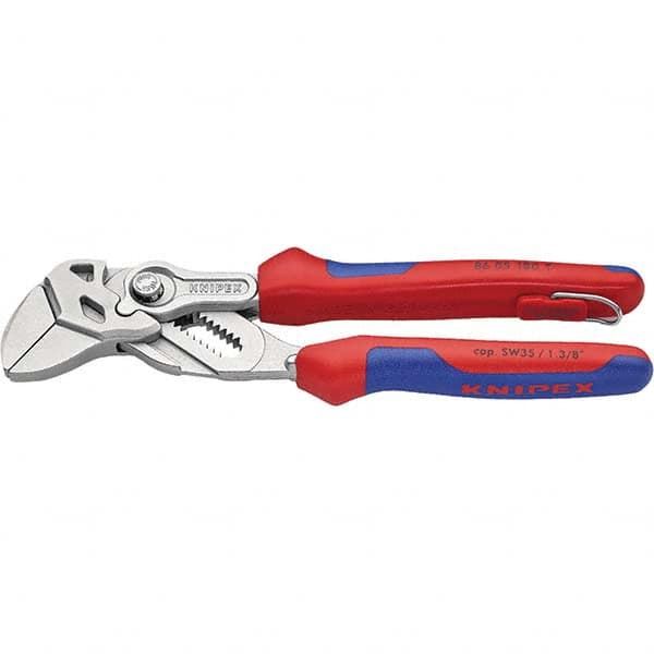 Knipex - Tongue & Groove Pliers Type: Pipe Wrench Pliers Overall Length Range: 6" - 8.9" - Caliber Tooling