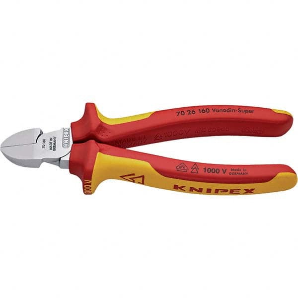 Knipex - Cutting Pliers Type: Diagonal Cutter Insulated: Insulated - Caliber Tooling