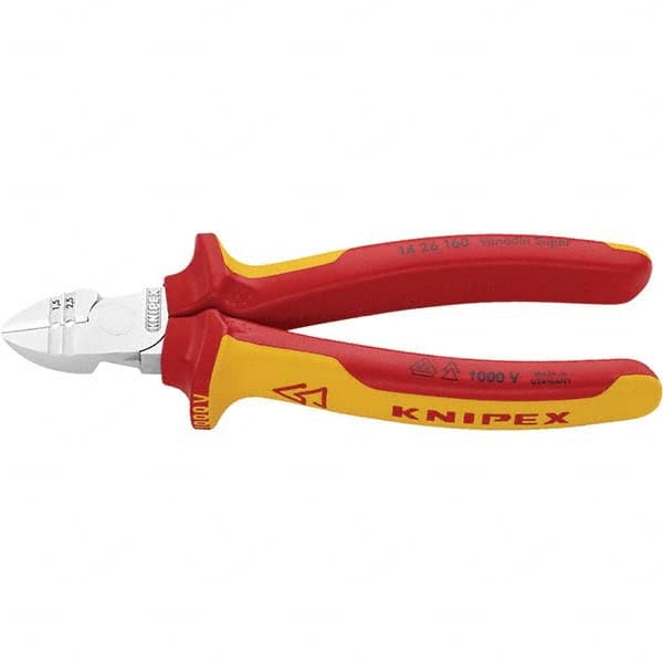 Knipex - Cutting Pliers Type: Diagonal Cutter w/Stripper Insulated: Insulated - Caliber Tooling