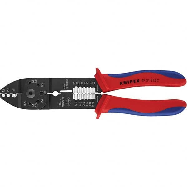 Knipex - Crimpers Type: Crimping Pliers Capacity: M2.6; M3; M3.5; M4; M5 - Caliber Tooling