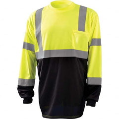 OccuNomix - Size S Hi-Vis Yellow & Black High Visibility Long Sleeve T-Shirt - Caliber Tooling