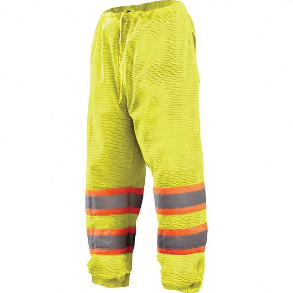 OccuNomix - Size L/XL Hi-Viz Yellow Polyester Hi-Visibility Pants - Caliber Tooling