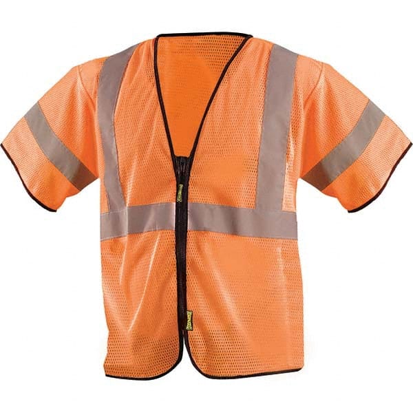 OccuNomix - Size 2X/3XL HI-Vis Orange Mesh General Purpose High Visibility Vest - Caliber Tooling