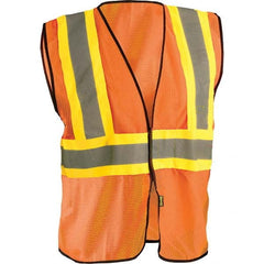 OccuNomix - Size S/M HI-Vis Orange Mesh General Purpose High Visibility Vest - Caliber Tooling