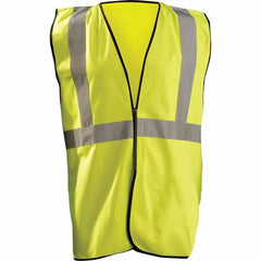 OccuNomix - Size L/XL Hi-Vis Yellow Solid General Purpose High Visibility Vest - Caliber Tooling