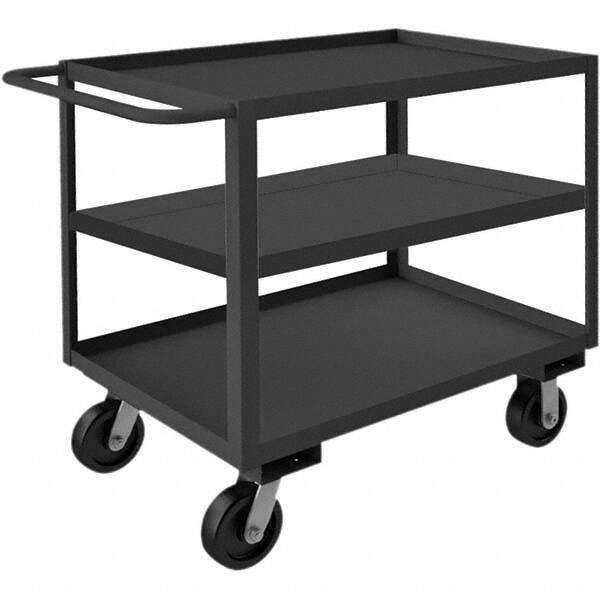 Durham - 3,000 Lb Capacity, 36-1/4" Wide x 66-1/4" Long x 48" High Service Cart - Caliber Tooling