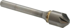 SGS - 1/2" Head Diam, 1/4" Shank Diam, 6 Flute 90° Solid Carbide Countersink - Caliber Tooling