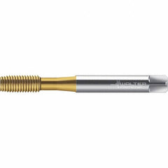 Walter-Prototyp - M5x0.80 DIN 2174 6HX 4.660 Thread Limit Semi-Bottoming Thread Forming Tap - Powdered Metal High Speed Steel, TiN Finish, 70mm OAL, 8mm Thread Length, Right Hand Thread, Series TC420 - Caliber Tooling