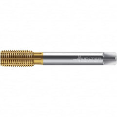 Walter-Prototyp - M10x1.00 DIN 2174 6GX 9.600 Thread Limit Semi-Bottoming Thread Forming Tap - Powdered Metal High Speed Steel, TiN Finish, 90mm OAL, 12mm Thread Length, Right Hand Thread, Series TC420 - Caliber Tooling