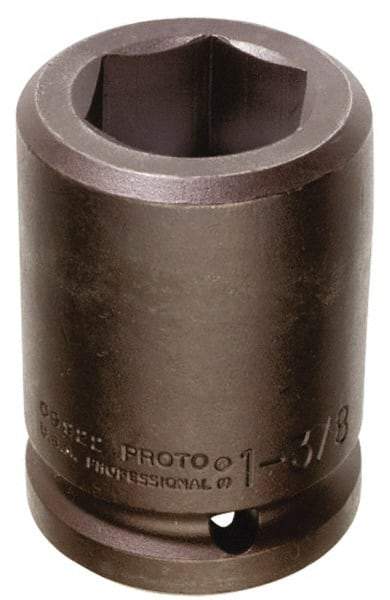 Proto - #5 Spline Drive, 2-5/8" Socket, Impact Socket - 6 Points, 4-1/2" OAL - Caliber Tooling