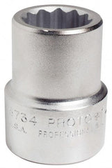 Proto - 1-1/16", 1" Drive, Standard Hand Socket - 12 Points, 2-7/16" OAL - Caliber Tooling