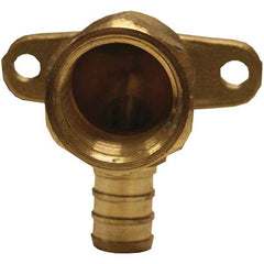 Jones Stephens - Brass & Chrome Pipe Fittings Type: Drop Ear 90 Elbow Fitting Size: 3/4 x 1/2 - Caliber Tooling