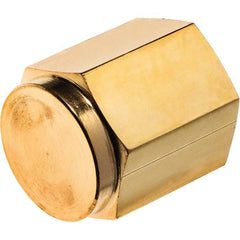 USA Sealing - 1/4" Brass Pipe Hex Cap - Caliber Tooling