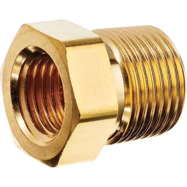 USA Sealing - 3/8 x 1/4" Brass Pipe Hex Bushing - Caliber Tooling