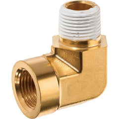 USA Sealing - 3/8" Brass Pipe 90° Street Elbow - Caliber Tooling