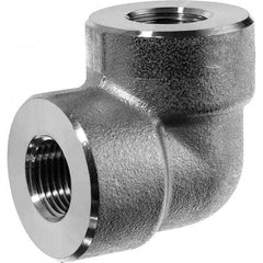 Pipe 90 ° Elbow: 1/4″ Fitting, 304 Stainless Steel FNPT x FNPT, Threaded, ASME B1.20.1, ASME B16.11-ANSI & ASTM A182-ANSI, 3,000 psi