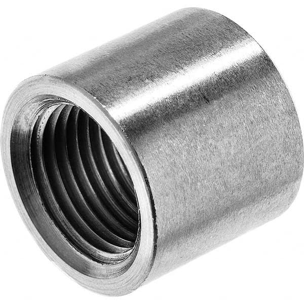 Pipe Half Coupling: 1/2″ Fitting, 316 Stainless Steel FNPT x Butt Weld, 3,000 psi