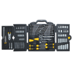 STANLEY® 1/4" & 3/8" Drive 150 Piece Mechanic's Tool Set - Caliber Tooling