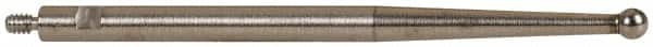 TESA Brown & Sharpe - 2mm Ball Diam, Steel, Ball Test Indicator Contact Point - 1-7/16" Contact Point Length, Use with Brown & Sharpe BesTest 599 Series - Caliber Tooling