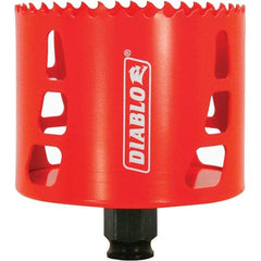 Freud - 3-1/4" Diam, 2-3/8" Cutting Depth, Hole Saw - Bi-Metal Saw, Toothed Edge - Caliber Tooling