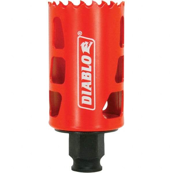 Freud - 1-5/8" Diam, 2-3/8" Cutting Depth, Hole Saw - Bi-Metal Saw, Toothed Edge - Caliber Tooling