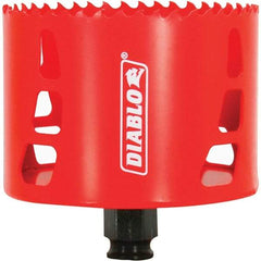 Freud - 3-5/8" Diam, 2-3/8" Cutting Depth, Hole Saw - Bi-Metal Saw, Toothed Edge - Caliber Tooling