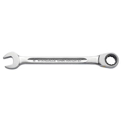 Combination Wrenches; Handle Type: Ergonomic; I-Beam; Tool Type: Metric; Head Type: Straight; Box End Type: 12-Point; Wrench Size (mm): 24.00; Material: Chrome Alloy Steel; Finish: Chrome-Plated; Head Offset Angle: 15; Opening Angle: 15; Overall Length (D