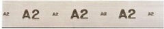 Starrett - 36 Inch Long x 3 Inch Wide x 1/16 Inch Thick, Tool Steel Air Hardening Flat Stock - + 0.25 Inch Long Tolerance, + 0.000-0.005 Inch Wide Tolerance, +/- 0.001 Inch Thickness Tolerance, +/- 0.001 Inch Square Tolerance, AISI Type A2 Air Hardening - Caliber Tooling