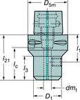 C8A3912009070 CAPTO ADAPTER - Caliber Tooling