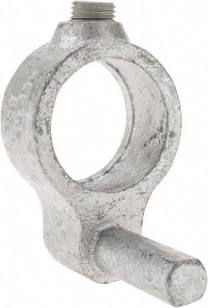 Kee - 1" Pipe, Malleable Iron Gate Hinge Fitting - Galvanized Finish - Caliber Tooling