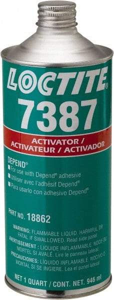 Loctite - 32 Fl Oz, Amber Adhesive Activator - Caliber Tooling