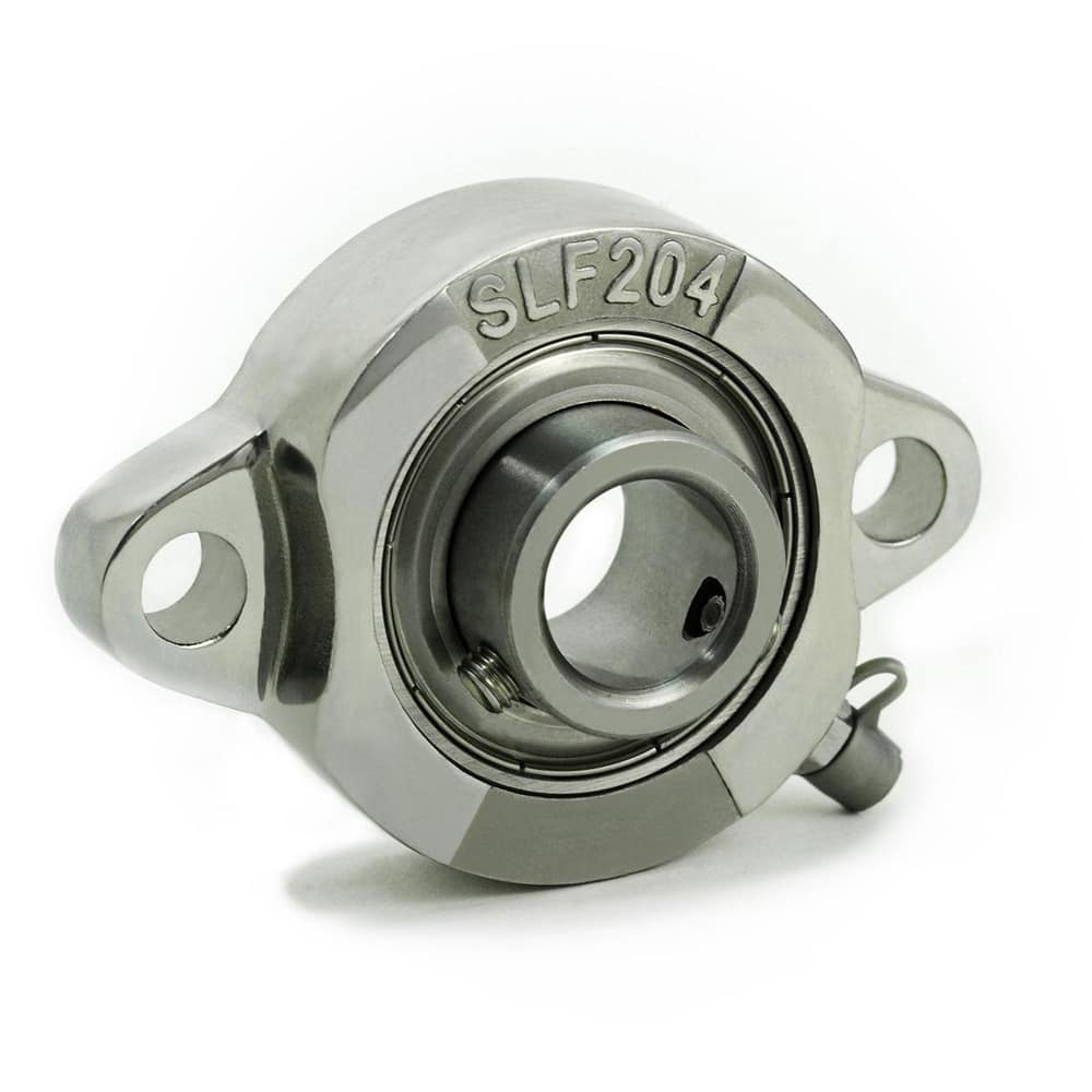 Mounted Bearings & Pillow Blocks; Bearing Insert Type: Narrow Inner Ring; Bolt Hole (Center-to-center): 71.5 mm; Housing Material: Stainless Steel; Lock Type: Set Screw; Static Load Capacity: 1225.00; Number Of Bolts: 2; Maximum RPM: 6490.000; Series: SBL