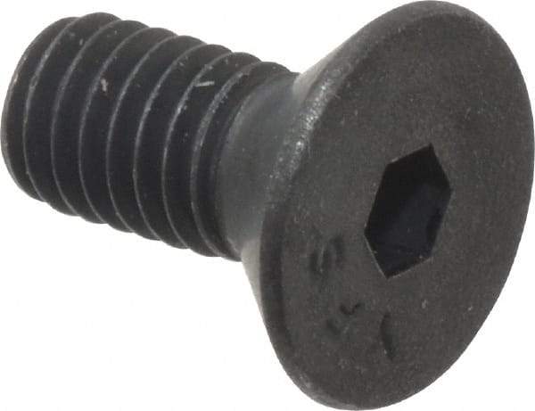 Value Collection - #8-36 UNF Hex Socket Drive, Flat Screw - Alloy Steel, Black Oxide Finish, Fully Threaded, 3/8" OAL - Caliber Tooling