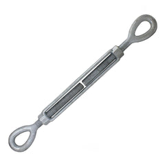 Turnbuckles; Turnbuckle Type: Eye & Eye; Working Load Limit: 10000 lb; Thread Size: 1-24 in; Turn-up: 24 in; Closed Length: 39.72 in; Material: Steel; Finish: Galvanized