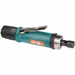 Dynabrade - 1/4" Collet, Straight Handle, Air Straight Die Grinder - 18,000 RPM, Rear Exhaust, 33 CFM, 0.7 hp, 90 psi, 1/4 NPT Inlet - Caliber Tooling