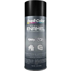 Dupli-Color - Black, Semi Gloss, Acrylic Enamel Spray Paint - 12 to 14 Sq Ft per Can, 12 oz Container - Caliber Tooling