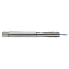 M10x1.0 6H 4-Flute Carbide Semi-Bottoming 15 degree Spiral Flute Tap-Bright - Caliber Tooling