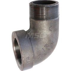 Black 90 ° Street Elbow: 1″, 300 psi, Threaded Malleable Iron, Galvanized Finish, Class 300