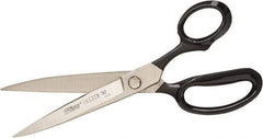 Wiss - 2-7/8" LOC, 7" OAL Nickel Plated Inlaid Scissors - Ambidextrous, Steel Straight Handle, For General Purpose Use - Caliber Tooling