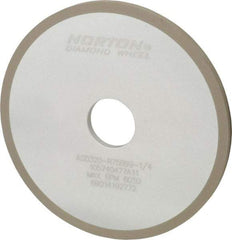 Norton - 6" Diam x 1-1/4" Hole x 1/4" Thick, 320 Grit Surface Grinding Wheel - Diamond, Type 1A1, Extra Fine Grade, Resinoid Bond - Caliber Tooling