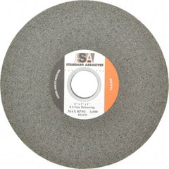 Standard Abrasives - 6" Diam, 1" Face Width, 1" Center Hole, Fine Grade, Silicon Carbide Deburring Wheel - Convolute, Medium Density 8 Grade, 6,000 RPM - Caliber Tooling