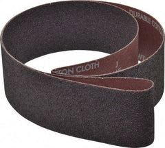 Norton - 2-1/2" Wide x 48" OAL, 36 Grit, Aluminum Oxide Abrasive Belt - Aluminum Oxide, Very Coarse, Coated, X Weighted Cloth Backing, Series R228 - Caliber Tooling