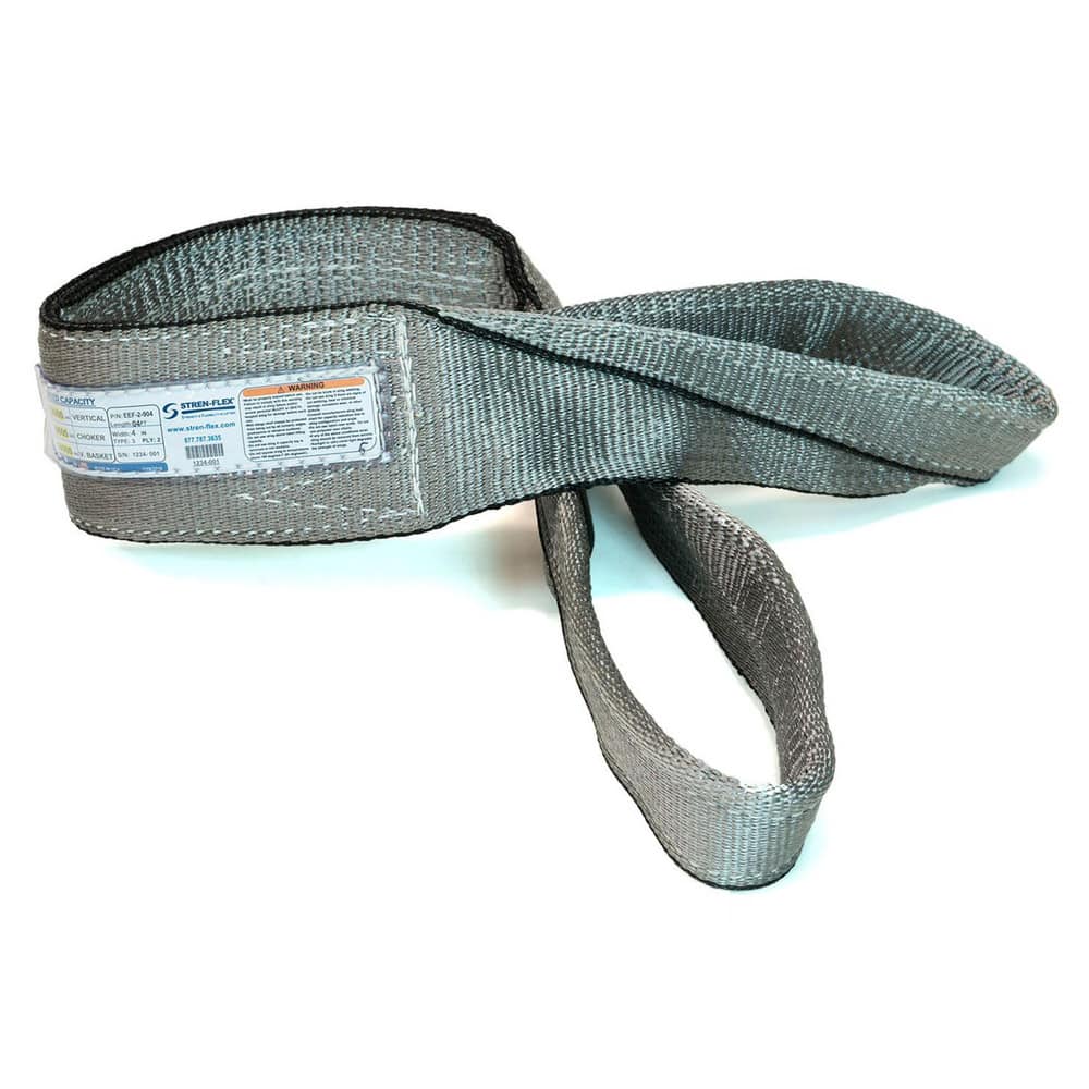 Slings & Tiedowns (Load-Rated); Sling Type: Eye & Eye; Length (Feet): 20; Vertical Capacity (Lb.): 16500; Choker Capacity (Lb.): 13200; Width (Inch): 6; Basket Capacity (Lb.): 33000; Eye Type: Twisted Eye; Sling Material: Polyester; Sling Width: 6 in; Eye